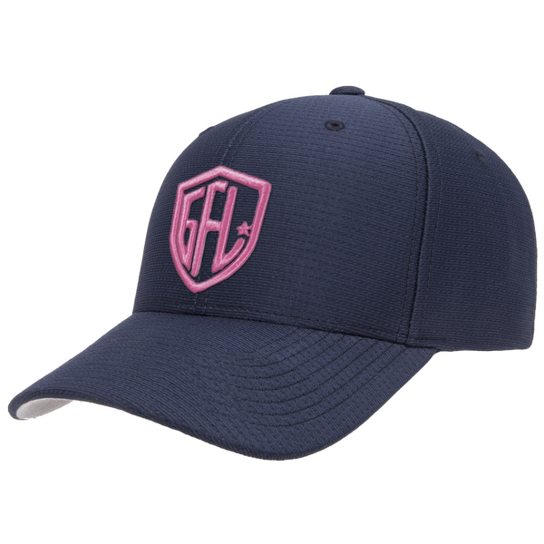 GFL Shield Puff Embroidered Flexfit® Navy Cool & Dry Pin-Dot Cap