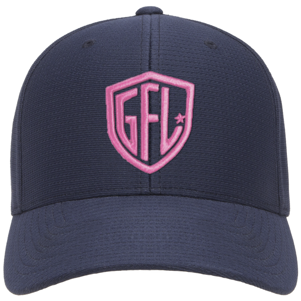 GFL Shield Puff Embroidered Flexfit® Navy Cool & Dry Pin-Dot Cap
