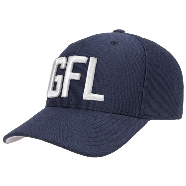 GFL Puff Embroidered Flexfit® Navy Cool & Dry Pin-Dot Cap