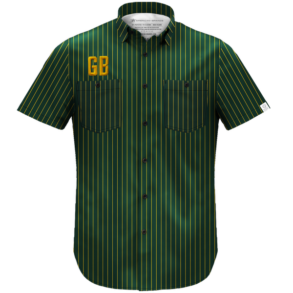 Men's Pinstripe Green Bay 1919 Lightweight Shirt