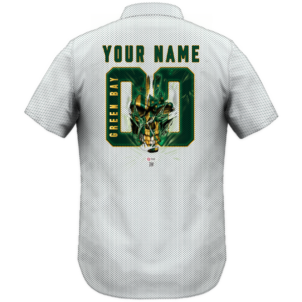 CUSTOM Men's Mesh Print Green Bay Lightweight Shirt