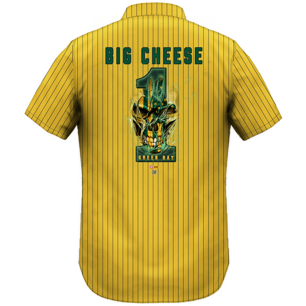 Men's Pinstripe Green Bay Big Cheese Lightweight Shirt
