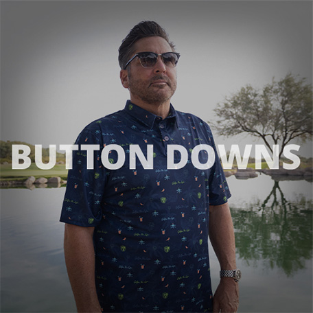 Golfer For Life Button-Down Shirts